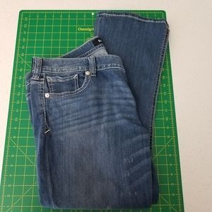 Express Low Rise Barely Boot Jeans size 18